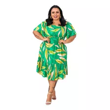 Vestido Curto Plus Size Moda Evangelica 