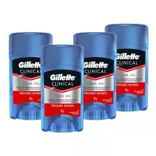 Desodorante Gillette Clinical Gel Pressure Defense 45g C/4un