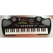 Piano/órgano Kawasaki Para Niños Negro (requiere 4 Pilas Aa)