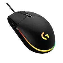 Mouse Gamer Logitech G G203 Lightsync Rgb Até 8.000 Dpi Preto