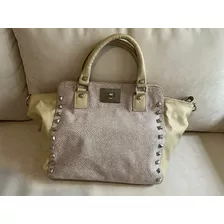 Cartera Bloqué Con Tachas Usada 