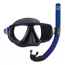 Kit Dua Mergulho Mascara Respirador Snorkel Seasub Original