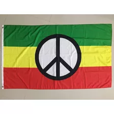 Bandera Flag Paz Rasta - Verde Amarillo Rojo
