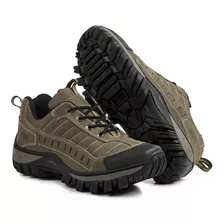 Tenis Bota Adventure Trekking Couro Legítimo Stop Boots