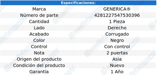 Espejo Vw Pointer 2000 - 2009 2 Puertas Con Control  Der Qwe Foto 2