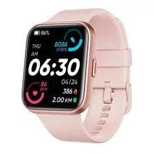 Smartwatch Fitpolo 208bt 1.7 Caja Dorada Reloj Inteligente Con Alexa Llamada Bluetooth