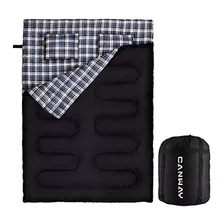 Canway -saco De Dormir Doble De Franela, Ligero, Impermeable