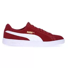 Sapato Feminino Puma Smash Vermelho Camurça Leve Macio