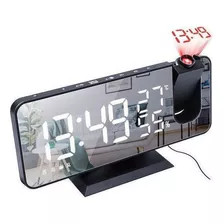 Pantalla De Radio Led De Proyección Grande Con Reloj Despert Color Black 1