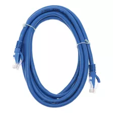 Cable Ethernet Cat6 Azul Con Conexión A Internet De Alta Vel