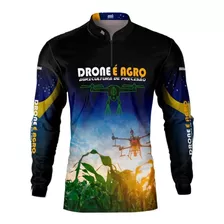 Camisa Agro Brk Drone É Agro Proteção Solar Uv 50+