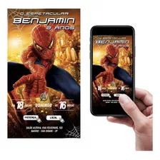 Convite Digital Para Whatsapp Homem-aranha