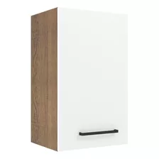 Armário Aéreo Madesa Agata 40 Cm 1 Porta Rustic/branco