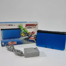 Nintendo 3ds Xl Azul Na Caixa + Sd 64gb