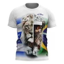 Camiseta, Patriota Brasil X Israel Dryfit Proteção Uv50+