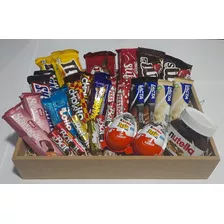 Cesta De Chocolates - Presente / Páscoa - Mais De 40 Itens