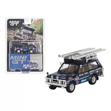 Mini Gt Range Rover 1971 British Trans-amer. Expedition #542 Color Azul Marino