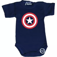 Ropa Body Para Bebé Avengers Capitan América 