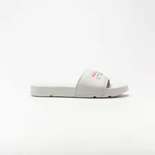  Sandália Slide Fila Drifter Basic Silver/soft Diva Pink 37 Br Para Adulto - Feminino