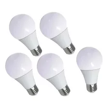 Kit 5 Piezas Foco Led Para Casa 3w Ahorradores Bombilla E27 Color De La Luz Blanco Frío