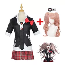 Cosplay Junko Enoshima Dangaronpa Com Peruca Sob Encomenda