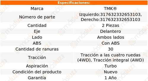 2- Mazas Delanteras Gls63 Amg 8 Cil 5.5l 2017/2019 Tmk Foto 2