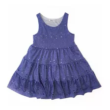 Vestido Infantil Azul Mila Filó
