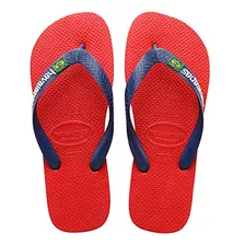 Sandalias Havaianas Brasil Logo Vermelho Apache 25/26