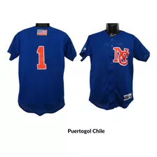 Camiseta Béisbol Talla S Nc Marca Majestic Color Azul