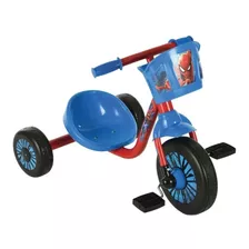 Triciclo Niños Huffy Spider-man Canasta Azul Con Rojo