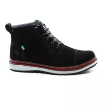 Coturno Masculino Bota Casual Couro Legitimo Cano Baixo 