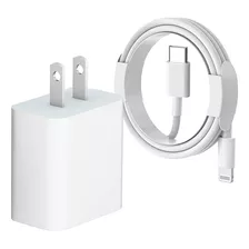 Cargador iPhone+cable Tipo C 11 12 13 Pro Max 25w Lightning 