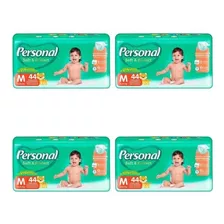 Kit 4 Pct Fraldas Personal Soft & Protect M/44