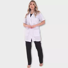 Jaleco Com 3 Bolsos Profissional De Medicina E Enfermagem