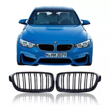 Grade M3 Para Bmw 320i F30 Filete Duplo Blackpiano 2012/2018