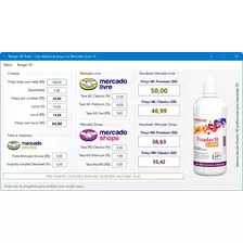 Ranger 3d Tools - Cálculo De Preço No Mercado Livre E Shop