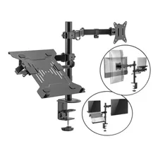 Suporte Notebook E Monitor Articulado Ajuste Fixa Na Mesa