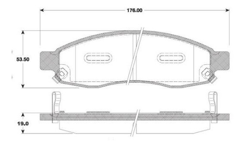 Balatas Delanteras Nissan Pathfinder Armada 2004 Cermicas Foto 2