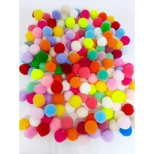 Mini Pompom Liso Colorido 10 Mm Pct 200 Para Artesanato