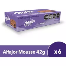 Caja Alfajores Milka Mousse 6 Unidades