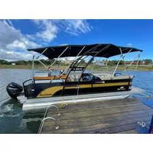 Lancha Pontoon F Boat 7500 Com Motor Mercury 150 Hp Pro Xs