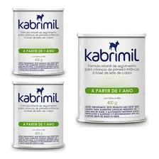 Formula Infantil Kabrimil 400g Kit C/03 Latas 