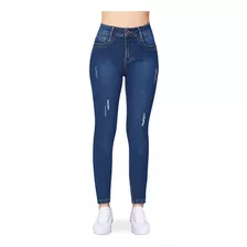 Jeans Azul Marino Stretch Mezclilla Premium Devendi