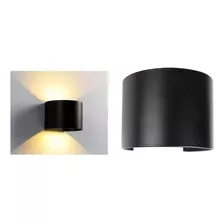 Arbotante Para Muro Led De 2w Luz Cálida Acabado Negro