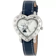 Disney Tk1033 Tinkerbell Heart Shape Case Reloj De La Correa
