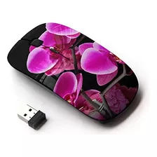 Koolmouse [ratón Inalámbrico Óptico 2.4g [flores De Lirio Pú