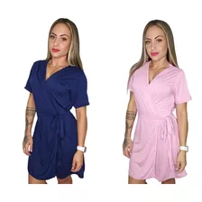 Kit 2 Robes Promoção Gestante Saida De Banho Maternidade 