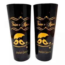 200 Copos Long Drink 350ml Acrílico Personalizados