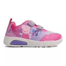 Zapatillas Nena Footy De Peppa Pig Pop Con Luz Led Al Pisar