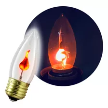 Lampara Para Altar Velita Llamita Fuego 3w E27 220v